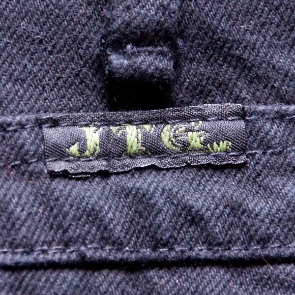 JTG 90's style Black Demin Button Up Skirt Sz 11 - Picture 5 of 6